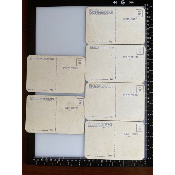 Vtg 1951 Ephemera RPPC Souvenir (6) Ohio State Univ Dextone Kodachrome Ansco SEE - Picture 9 of 12